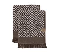 Mette Ditmer Serviette d'invité Morocco 35x55 cm. lot de 2 Chocolat-blanc cassé