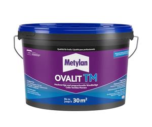 METYLAN Ovalit TM, Colle pour revêtements muraux, colle prête à l'emploi pour textiles muraux et toile de verre-Seau 5 kg