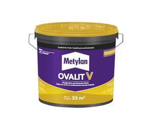 METYLAN Ovalit V, Colle prête à l'emploi pour revêtements à peindre, toiles de verre, voile de verre, intissés- Seau 5kg