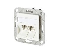 METZ CONNECT C6Amodul 2 port 180°M encastrement dans les canalisations blanc pur