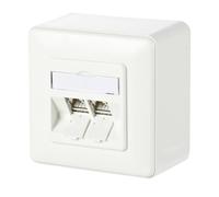 METZ CONNECT C6Amodul 2 ports 180°M AP blanc pur