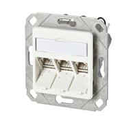METZ CONNECT C6Amodul 3 port 180°M encastrement dans les canalisations blanc pur