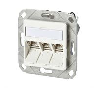 METZ CONNECT C6Amodul 3 ports 180°M Boîtier UPk, blanc pur RAL9010