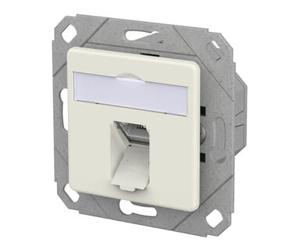 Metz Connect METZ CONNECT Boîte de connexion RJ45 LS encastrée blanc pur 130E371102-I Quantité:1