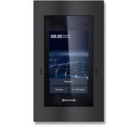 Metzler Interphone avec caméra et détection faciale - Connexion LAN + 12 V CC - 1 à 500 parties - Interphone vidéo avec ouvre-porte (alimentation) - Vidéo HD en direct - En fer - SDM10X