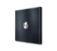 Metzler® sonnette extérieure en inox V2A avec montage en saillie et bouton IP67 anthracite RAL 7016 résistante aux intempéries prête à poser dimensions 100 x 100 mm installation facile