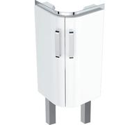 Meub. bas Geberit Renova comp. pour l-mains angle 2 portes 42.5x75.4-76.9x33 Blc - GEBERIT 009916CBLBB
