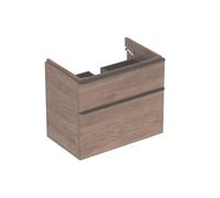 Meub. bas Geberit Smyle Square pour lav 2 tiroirs 73.4x61.7x47 Noyer - GEBERIT 500.353.JR.1