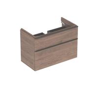 Meub. bas Geberit Smyle Square pour lav 2 tiroirs 88.4x61.7x47 Noyer - GEBERIT 500.354.JR.1