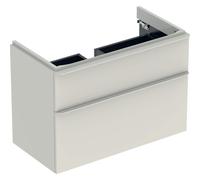 Meub. bas Geberit Smyle Square pour lav 2 tiroirs 88.4x61.7x47 Sable gris - GEBERIT 500.354.JL.1