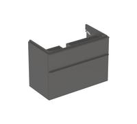 Meub. bas Geberit Smyle Square pour lavabo avec 2 tiroirs 88.4x61.7x47 Gris mat - GEBERIT 500.354.JK.1