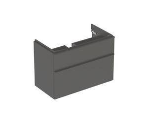 Meub. bas Geberit Smyle Square pour lavabo avec 2 tiroirs 88.4x61.7x47 Gris mat - GEBERIT 500.354.JK.1
