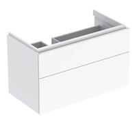 Meub. bas Geberit Xeno² 2 tiroirs plage dépose droite 88x53x46.2 Blc brillant - GEBERIT 500.515.01.1