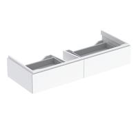 Meub. bas Geberit Xeno² - lav à partir de 120 2 tiroirs 117.4x22x46.2 Blc brill - GEBERIT 500.517.01.1