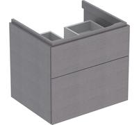 Meub. bas Geberit Xeno² pour lav 2 tiroirs 58x53x46.2 Gris scultura - GEBERIT 500.506.43.1