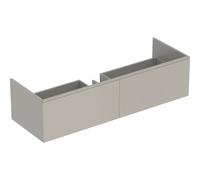 Meub. bas Geberit Xeno² pour lav minéral 2 tiroirs 139.5x35x47.3 Greige - GEBERIT 500.348.00.1