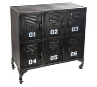 Atmosphera – Meuble Sevin – 6 portes – métal noir