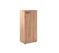 finori Meuble à Chaussures, Bois d'ingénierie Plastique, Décor chêne Artisanal, Maß: B x H x T ca. 50 x 110 x 34 cm