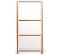 Paris prix Armoire à chaussures bois - Blanc