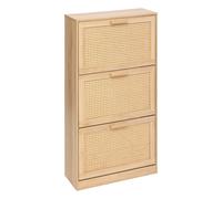 5five Range chaussures DRAWY – 3 portes effet cannage Beige – 18 paires