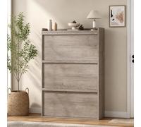 Meuble à Chaussures à Abattants, Rangement Compact | Compartiments réglables pour différents types de chaussures