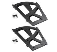Meuble à chaussures à clipser, noir double couche | Cadre latéral inclinable en ABS avec ensemble de 4 pièces pour rangement vertical et commande d'entrée