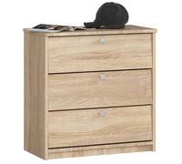 Meuble à chaussures AKORD MINI Chêne Sonoma 60 cm 3 portes façade Chêne Sonoma 3 étagères 60x31x62 cm