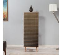 Meuble à chaussures en bois - 8 rangements LOYA Marron