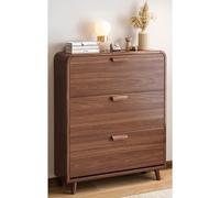 Meuble à chaussures en bois massif avec seau inclinable, rangement fin et autonome pour bureau, salon, chambre à coucher, grande plaque supérieure pour solution de rangement de chaussures Halay