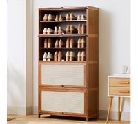 Meuble à chaussures - Étagère à chaussures multicouche avec tiroir pliable pour entrée, chambre à coucher et couloir - Solution d'étagère élégante