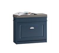 SoBuy FSR82-K-B Meuble à chaussures pour entrée en bois, meuble d'entrée pour chaussures, réglable, 60 x 24 x 52 cm, bleu