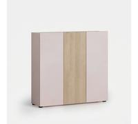 Meuble à chaussures gain de place 3 portes avec étagères Lady