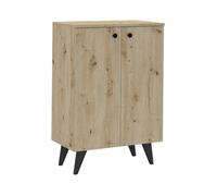 Meuble À Chaussures haaus Luton, 2 Portes, Chêne Artisan, 62 x 35 x 90 cm