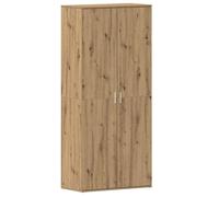 Meuble à chaussures moderne - vidaXL - Chêne Artisanal - Bois d'ingénierie - 80x39x180 cm - Portes affleurantes