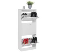 Meuble à chaussures - Wohnling - Blanc - 50 x 125 x 24 cm