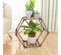 Meuble à plantes à monter soi-même pour l'intérieur et l'extérieur - Étagère créative pour plantes de bureau, idéale pour le balcon, le jardin et le bureau