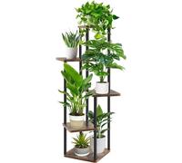 Meuble à plantes d'intérieur en bois à 3 étages - Meuble à plantes à plusieurs étages - Meuble à plantes d'intérieur à plusieurs niveaux - Meuble à plantes pour balcon et salon - Décoration