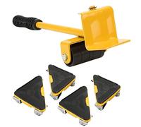 Meuble a Roulette, Kit de Deplace Meuble Lourd Sans Effort, Patins Rotatifs à 360 Degrés, Lot de 4 Patins de Déplacement pour Meubles Lourds, Charge Maximale: 500 kg