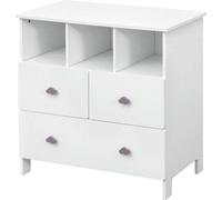 Meuble à tiroirs pour enfants - grande capacité de rangement - structure robuste en MDF - idéal pour une chambre d'enfant - moderne et élégant - blanc - 80 x 48 x 82 cm