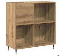 Meuble à vinyles avec étagère - vidaXL - module étagère - bois d'ingénierie - chêne artisanal - 85 x 38 x 89 cm - 4 étagères{ddf11w}
