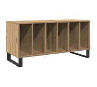 Meuble à vinyles - vidaXL - 100x38x48 cm - Chêne artisanal - Bois d'ingénierie - 6 étagères - Moderne - Rectangulaire