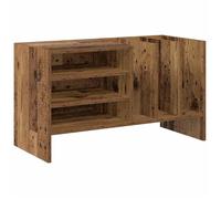 Meuble à vinyles - vidaXL - Bois Ancien - 78,5 x 35 x 45 cm - Bois d'ingénierie - 6 étagères - Facile à entretenir