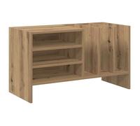 vidaXL Meuble à vinyles avec étagère Chêne Artisanal 78,5 x 35 x 45 cm, Rangement Moderne pour Salon, Meuble rectangulaire pour vinyles, Organisateur de médias et Magazines, déco Pratique