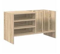 vidaXL Meuble à vinyles avec étagère Chêne Sonoma 78,5 x 35 x 45 cm, Rangement Moderne pour Salon, Meuble rectangulaire pour vinyles, Organisateur de médias et Magazines, déco Pratique