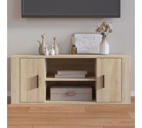 Meuble Armoire TV Chêne Sonoma 100x35x40 cm Bois composite - Armoires TV 823094