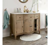 Meuble avec vasque Bois Serein marron vieilli H/L/P env. 85/110/60 cm