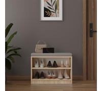 Meuble : banc à chaussures avec coussin d'assise Sonoma 60 x 35 x 47 cm