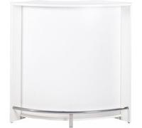 Meuble Bar Comptoir Cuisine Blanc 107 cm - Blanc - L 106.9 x l 53.3 x H 104.8 cm Blanc G