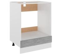 Meuble bas cuisine - Armoire à four Gris béton 60x46x81,5cm Bois d’ingénierie 5220586 FrenchDays