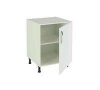 Pegane Meuble bas de cuisine 1 porte - Blanc